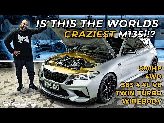 Driving the worlds craziest M135i?! 800HP V8 Twin Turbo Engine Swapped 4WD Widebody OEM+ Full Build