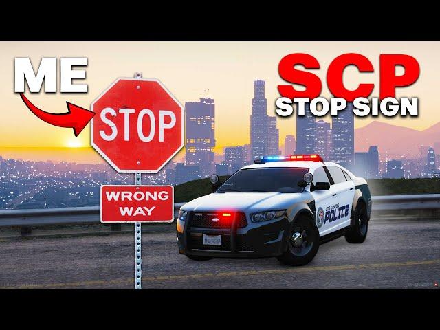 I Became an SCP Stop Sign! | GTA 5 RP