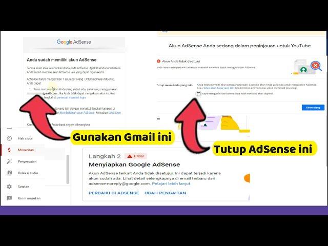 CARA ATASI DOUBLE AKUN ADSENSE DAN CARA MENUTUP ADSENSE YANG DOUBLE AKUN