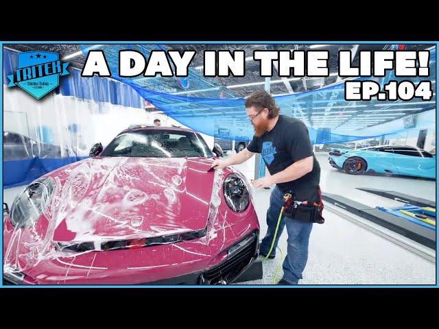 Installing XPEL PPF On A Porsche & C8 | DAY IN THE LIFE EP. 104 | Tritek Window Tinting Dallas, TX