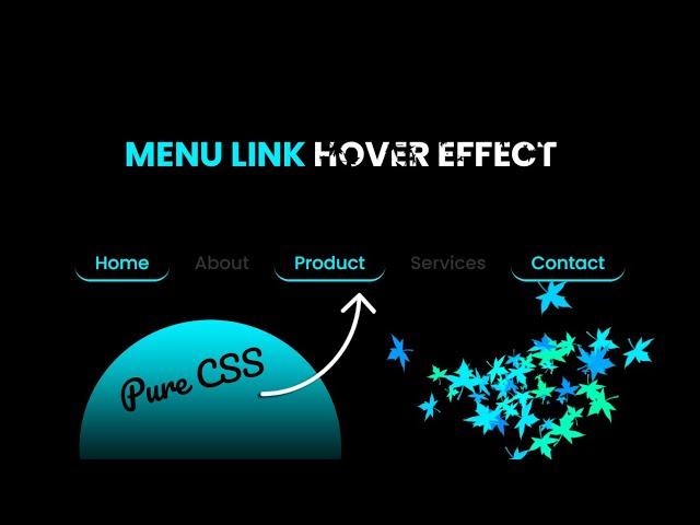 Animated Navigation Bar in HTML and CSS | Menu Hover Animation Effects