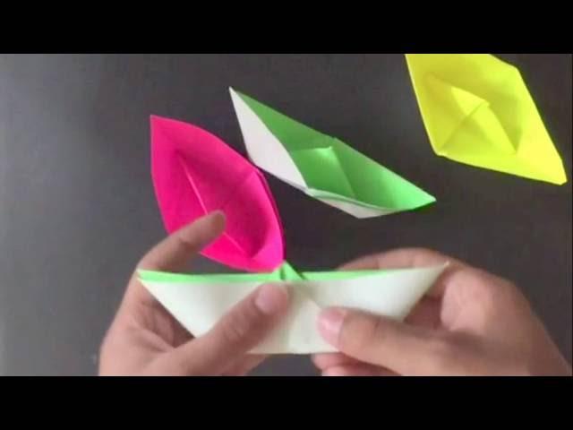 How to make an Origami Sailboat