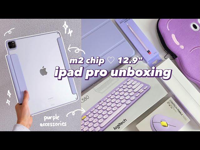 m2 ipad pro 12.9" unboxing  apple pencil 2 + accessories
