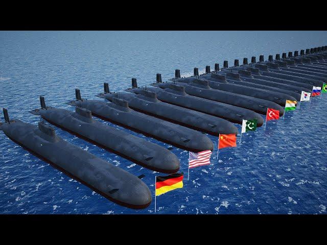 Submarine Fleet Strength by Country 2024 | Most Powerful Submarine Fleet