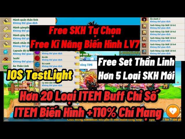 Nro Lậu, Sever Test, Free SKH Tự Chọn, Free Set Thần Linh, 5 Loại SKH Mới, ITEM Biến Khỉ +110%Crit