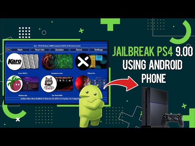 Jailbreak PS4 9.00 Using Android Phone + 7in1 Host By NazkyYT & EchoStretch