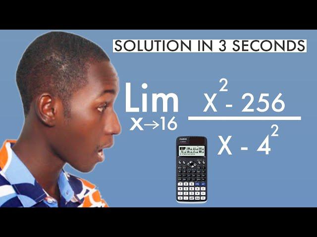 LIMITS CALCULATOR TECHNIQUE: Calculator Method For Calculus | Casio fx-991 ex calculator