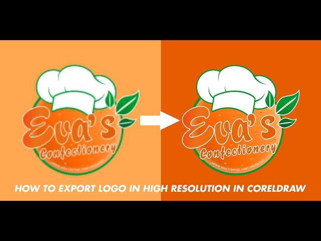 HOW TO EXPORT LOGO IN HIGH QUALITY IN CORELDRAW