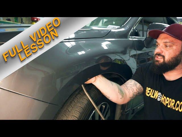 FULL PDR LESSON ‍- Dent Removal Techniques - Subaru Fender Dent