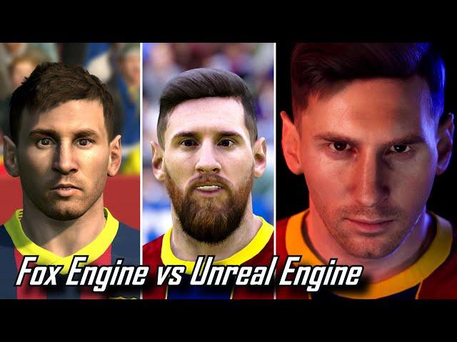 Leo Messi Face Evolution | Fox Engine vs Unreal Engine ● PES 2014 - PES 2022 PC | Fujimarupes