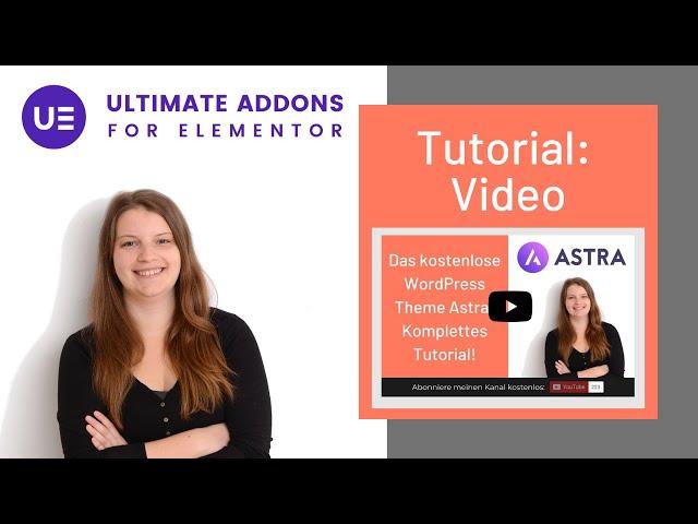 Das Video Widget | Ultimate Addons for Elementor