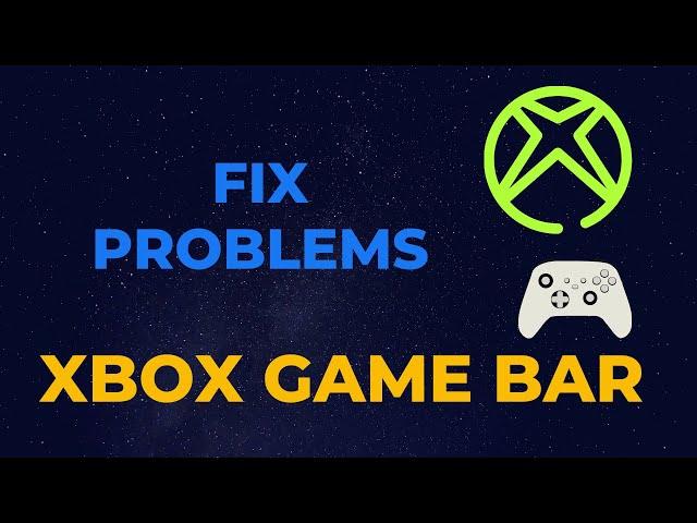 Fix problems with Xbox Game bar on Windows 10 | game bar not working in fullscreen | game bar not re