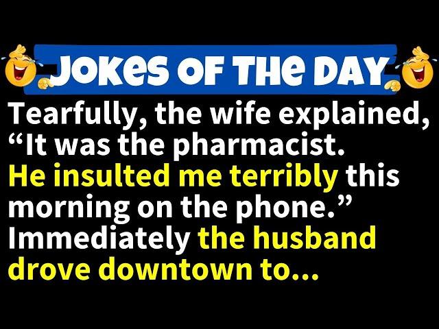 BEST JOKES OF THE DAY! - A husband was met at the door by his sobbing wife.