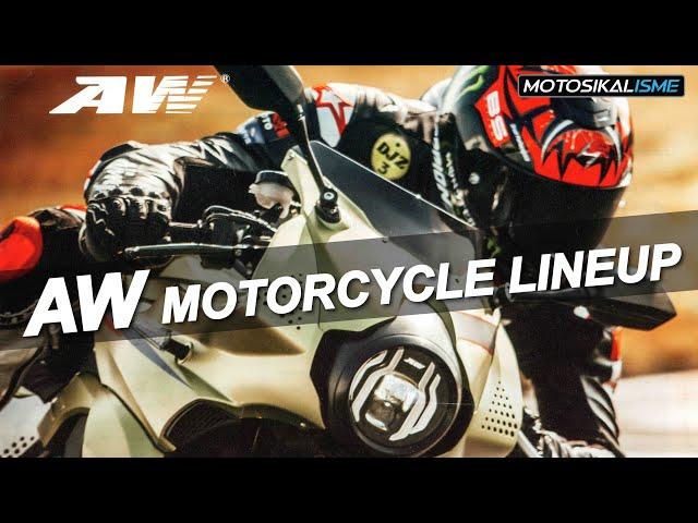 AW MOTORCYCLE LINEUP | SABER 700 | SABER 500 | SABER 525N | AE1 | MINIGP 150 | 321GP | DETAIL SPECS