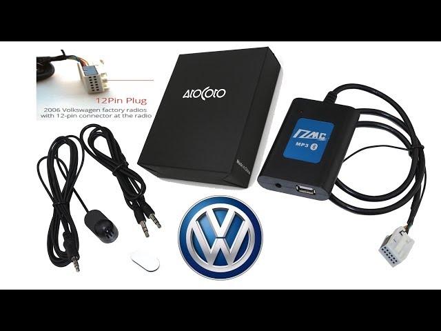 Aliexpress: AtoCoto DMC Bluetooth A2DP USB AUX Car RCD 300 12Pin for VW 2006up ,Unboxing Installing