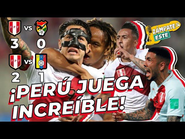 PERÚ, Selección peruana.  Mejores jugadas. Fecha 13  Eliminatorias Qatar 2022. (Perú 3 - 0 Bolivia)