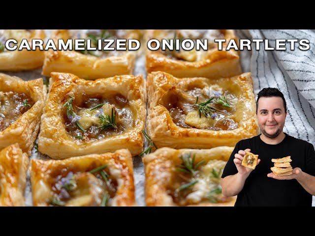 Caramelized Onion Tartlets with Camembert