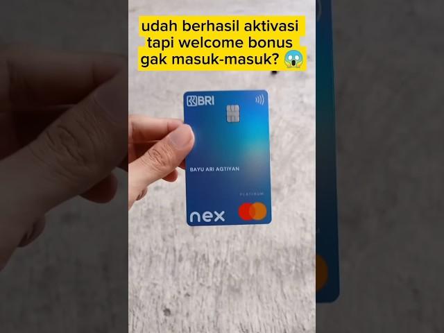 welcome bonus bri nex card diberikan tiap hari senin ya