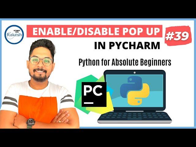 #39 HOWTO: Enable or Disable Pycharm Parameter Info Pop Up Baloons While Typing Codes in PyCharm