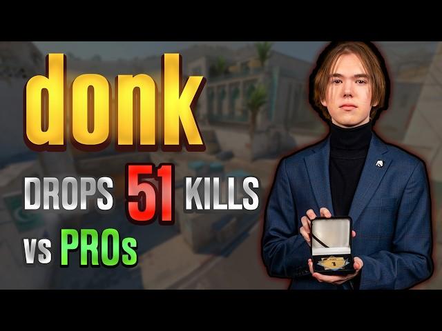 donk gets 51 kills vs PROs in FACEIT level 10! donk POV with COMMs (Dust 2)