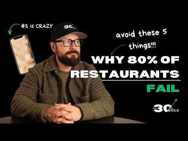 5 Alarming Reasons Why Most Restaurants FAIL | How To Fix It