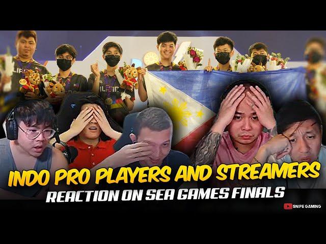 INDO PRO PLAYERS and STREAMERS REACTION on SEA GAMES FINALS PART 2 