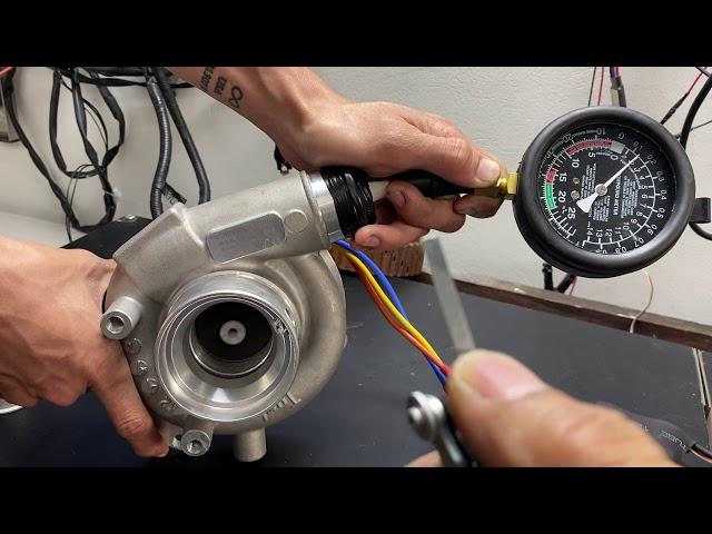 Electric turbo test @12V.=2 PSI.