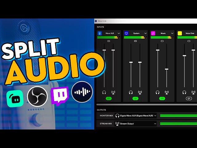 How to SEPARATE AUDIO for Twitch VOD - Elgato Wave Link & OBS studio