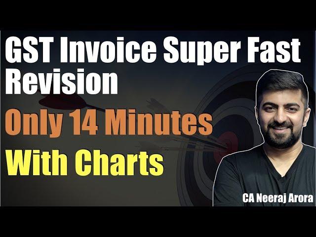 GST Invoice Full Revision in 14 Minutes | Revise like a pro 