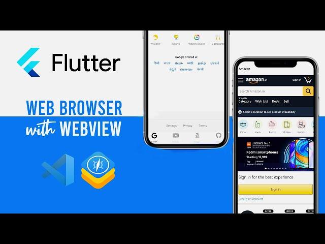 Flutter Web Browser | Flutter WebView Plugin | Tutorial for Beginner [UPDATED]