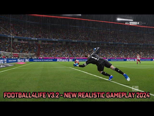 FOOTBALL4LIFE V3.2 - NEW REALISTIC GAMEPLAY 2024 - PES 2021 & FOOTBALL LIFE