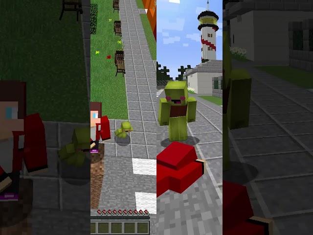 Mikey's brother and Mikey fall in love with JJ!!  #maizen #jj #mikey #minecraft