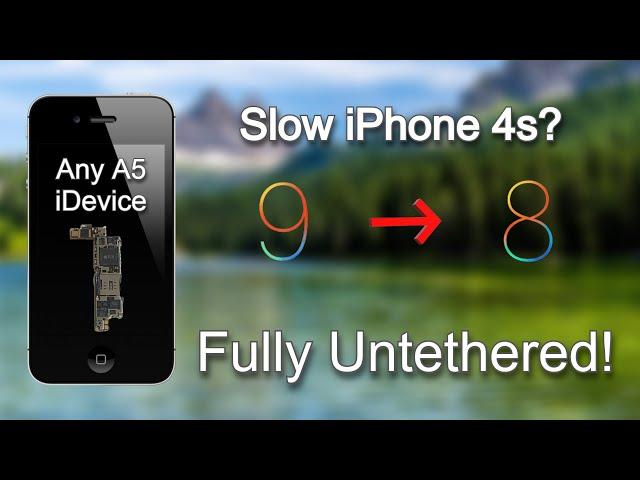 Easy iOS Downgrade (iPhone 4s, iPad 2) iOS 9.3.5 to iOS 8.4.1 | Fully Untethered