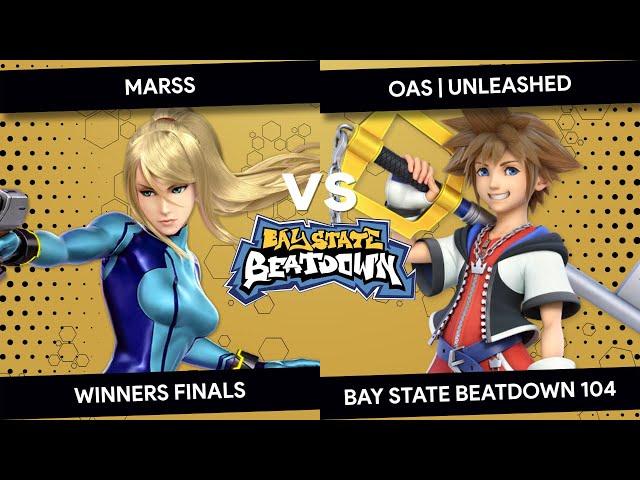 Bay State Beatdown 104 - Marss (Zero Suit Samus) vs OAS | Unleashed (Sora) - Winners Finals