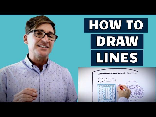 Graphic Facilitation – How To Draw Lines By Keynote Speaker Simon Banks |  Lesson 2