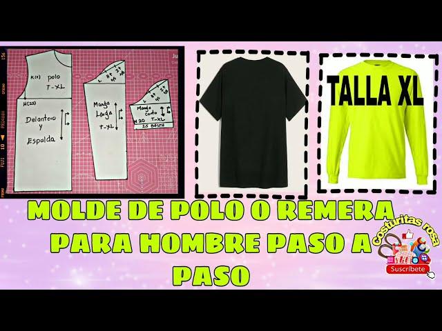 MOLDE POLO O REMERA PARA HOMBRE TALLA XL