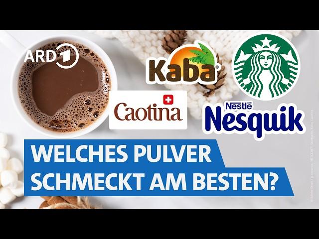 Die beste heiße Schokolade? Kakao von Starbucks, Kaba, Nesquick & Co. im Labor-Test | Markt WDR