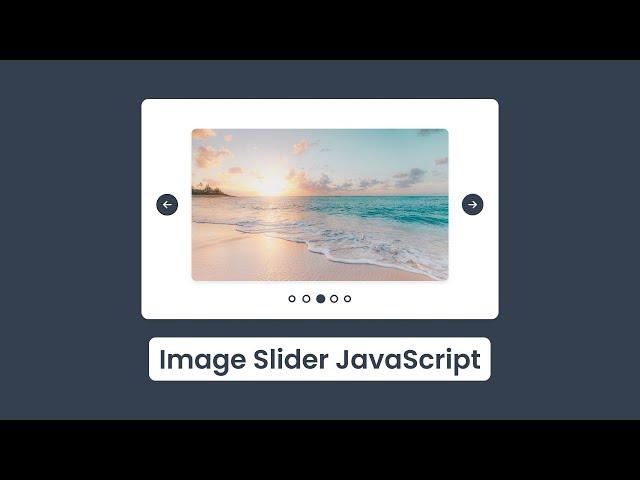 Image Slider in HTML CSS & JavaScript | Card Slider