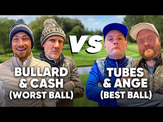 Is Matty Cash The Best Footballer Golfer ? Cash & Bullard WORST BALL V Tubes & Ange BEST BALL !!!