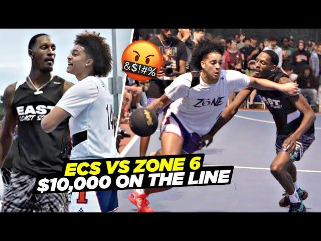 "YouTubers vs TikTokers" Got PHYSICAL w/ $10K On The Line!! Ballislife East Coast Squad vs Zone 6!!