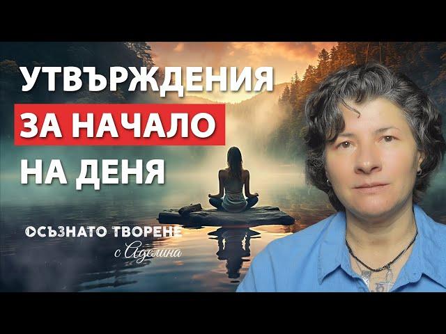   Започни ДЕНЯ си с ТЕЗИ Утвърждения! | Аделина Димитрова