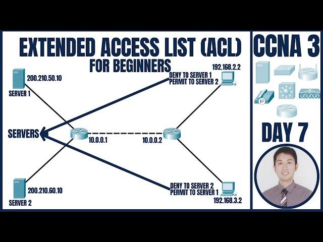 Extended (ACL) for Beginners in Packet Tracer | CCNA 3: Day 7