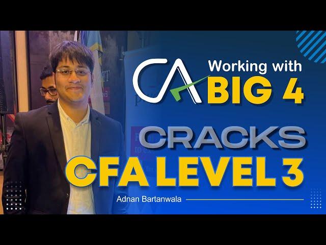 CFA after CA | CFA Level 3 prep strategy with full time job