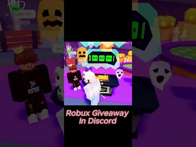  Robux Giveaway Winner!  #pls donate #giveaway #robux #roblox #shorts