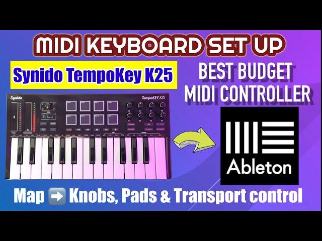 Synido TempoKey K25 MIDI Keyboard Review and Set Up with Ableton Live