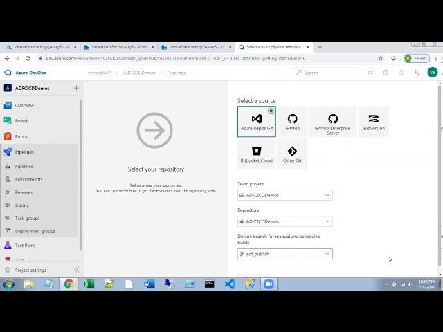 CI/CD IN Azure Data Factory using Azure Devops - Video 1