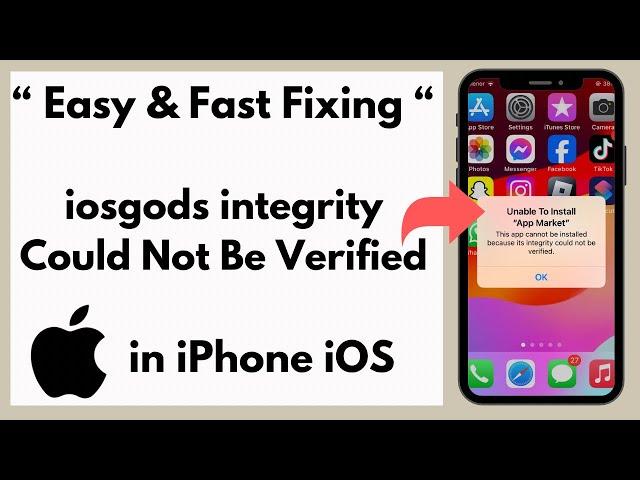 Fixing : iosgods integrity could not be verified / integrity could not be verified iphone iOS 17