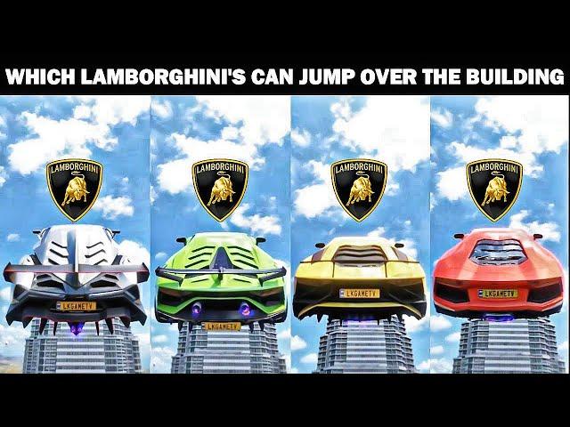 FORZA HORIZON 5 - WHICH LAMBORGHINI'S CAN JUMP OVER THE BUILDING  | LET'S FIND OUT