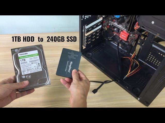 How to clone larger HDD to smaller SSD for free