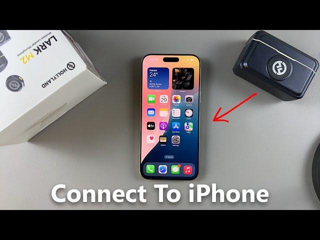 How To Connect Hollyland Lark M2 Microphone To iPhone